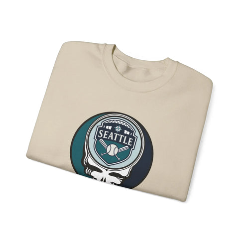 Grateful Dead - Seattle Mariners Grateful Dead Stealie Crewneck Sweatshirt - MLB - StealieShop